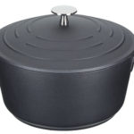 braadpan 5 liter 28 cm aluminium/RVS zwart